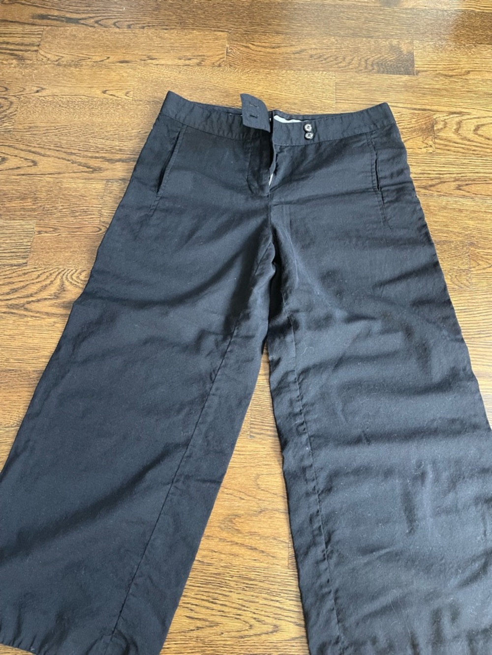 Tory Burch Linen Blend pants black size 6